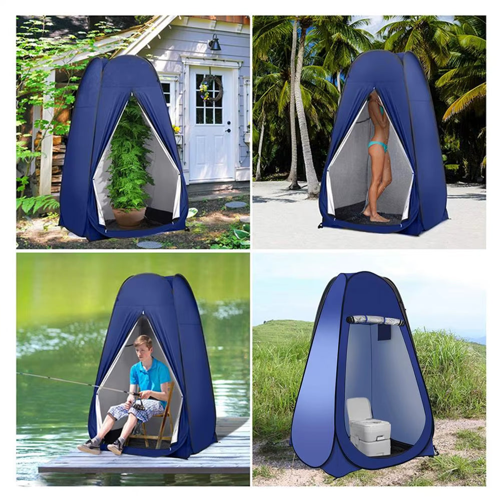 Portable Pop-Up Privacy Shower Tent Spacious Changing Room for Camping Fishing Hiking Beach Outdoor Toilet Shower Bathroom