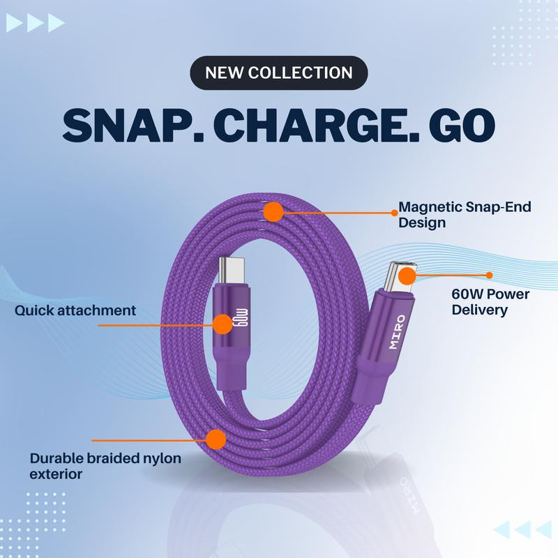 Magloop Snapcharge 60W, Notangle, Pocketcable, Neat