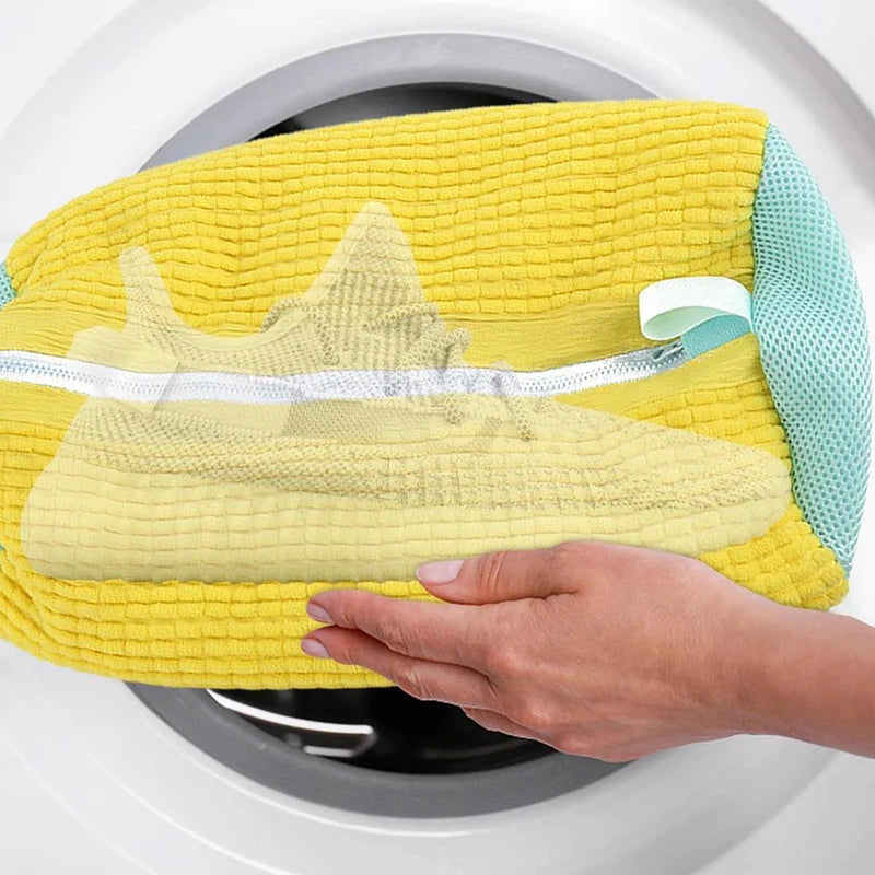 Cotton Washing Shoe Bag Set - Durable Laundry Organizer with Fluffy Fibers for Easy Dirt Removal and Anti-Deformation Protection