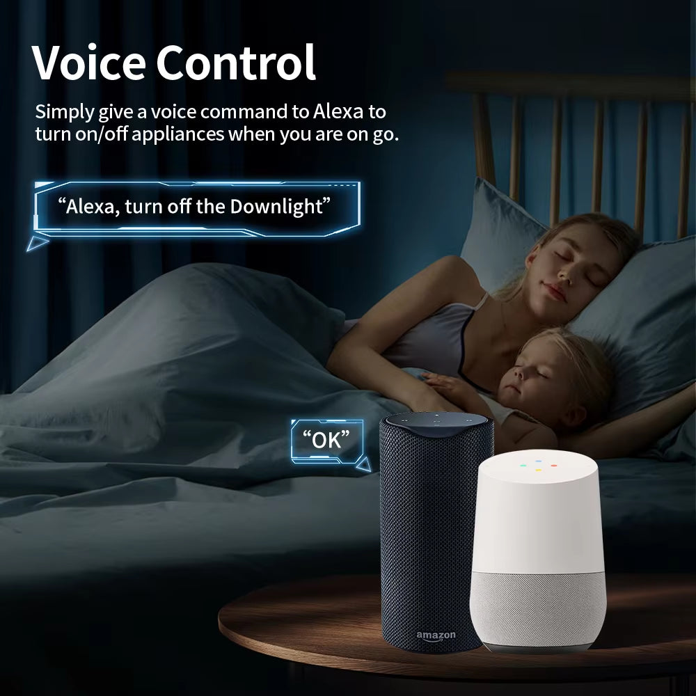 TNCE TUYA Smart Plug Wifi/Zigbee Socket EU 16A/20A with Power Monitor Timing Function Voice Control Works with Alexa Googlehome