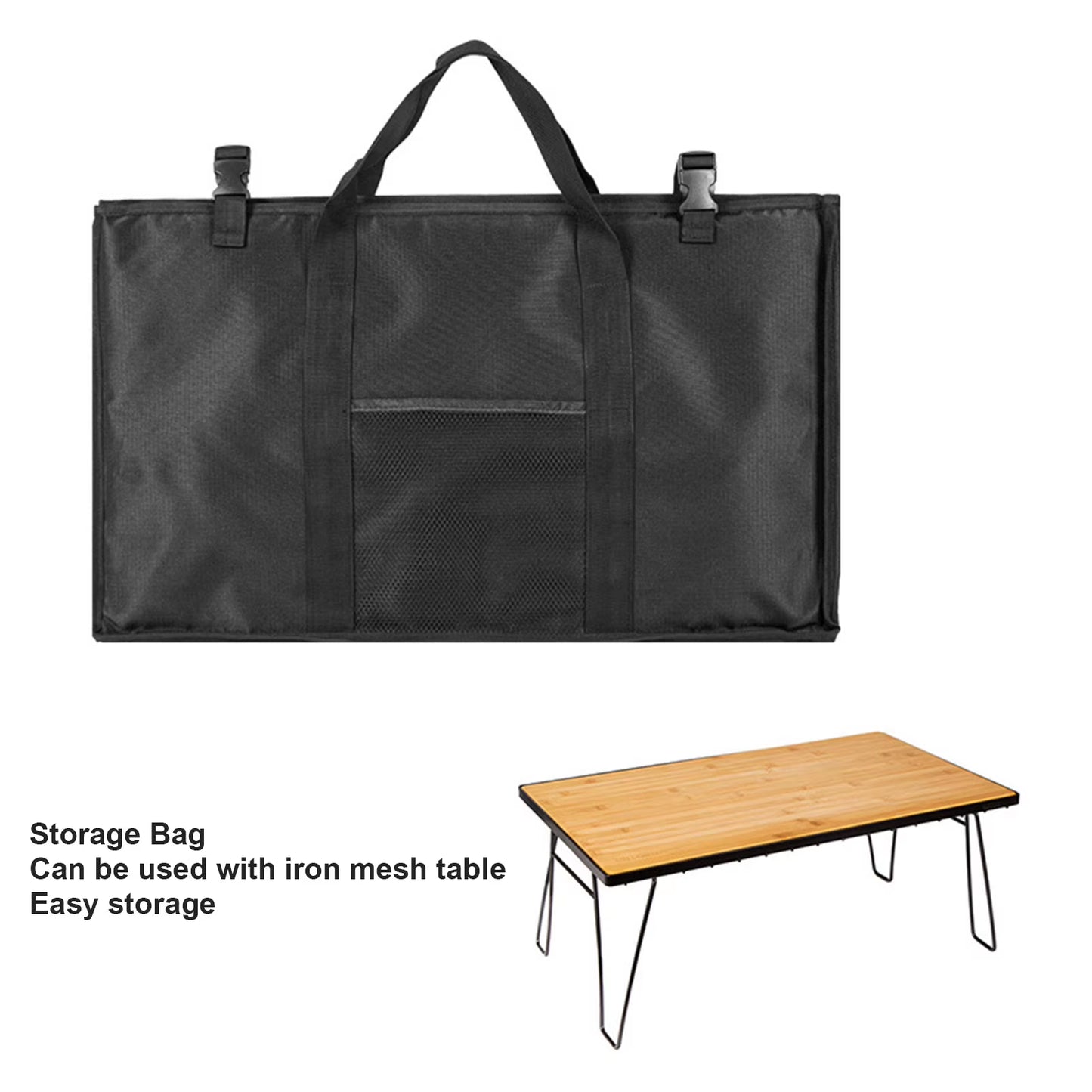 Camping Table Storage Bag Foldable Waterproof Organizer Outdoor Folding Oxford Iron Table Storage Bag Dustproof Durable Tote Bag