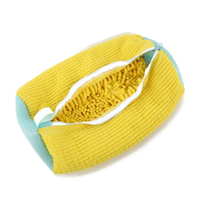 Cotton Washing Shoe Bag Set - Durable Laundry Organizer with Fluffy Fibers for Easy Dirt Removal and Anti-Deformation Protection