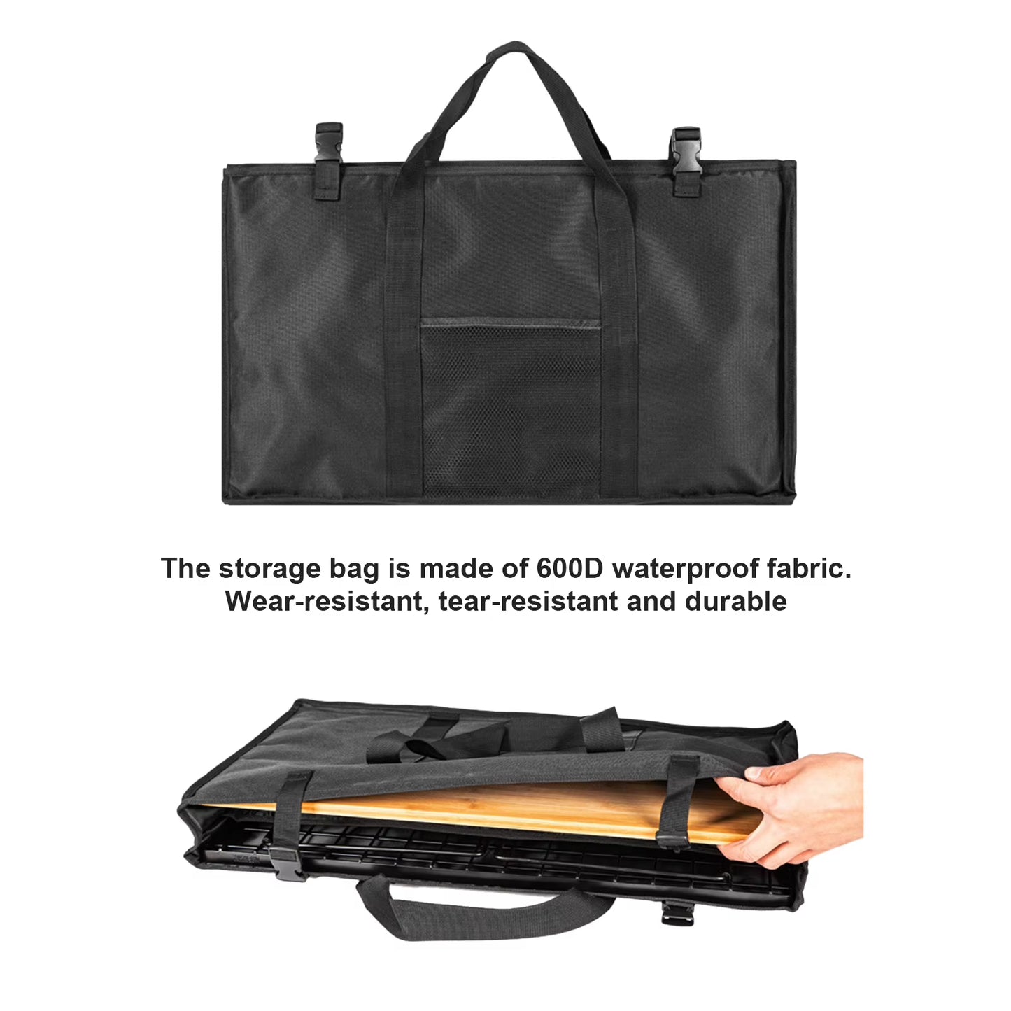 Camping Table Storage Bag Foldable Waterproof Organizer Outdoor Folding Oxford Iron Table Storage Bag Dustproof Durable Tote Bag