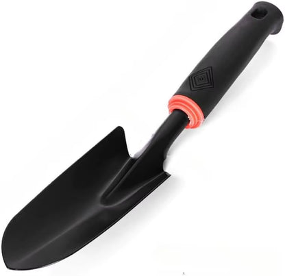 Garden Tool Set, 6 PCS Heavy Duty Gardening Tool Set with Rubber , Rake Shovel Outdoor Hand Tools Set, Comb Tool Gifts for Se