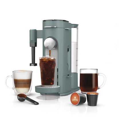 Ninja PB051 & Pb055Pods & Grounds Specialty Single-Serve Coffee Maker, K-Cup Pod Compatible, Built-In Milk Frother, 6-Oz. Cup to 24-Oz. Travel Mug Sizes, Iced Coffee Maker
