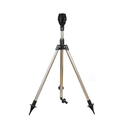 360-Degree Garden Automatic Rotating Sprinkler Stainless Steel Tripod Set Irrigation Stand Water Jet Garden Lawn Sprinkler Tool