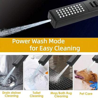 Stainless Steel Shower Head Set, 1 Set Rainfall Shower Head & Handheld Shower Head Set with Accessories, Bathroom Accessories, Home Essentials