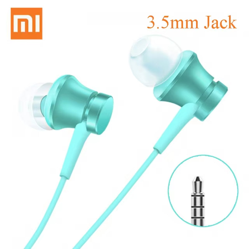 Original Xiaomi Piston 3 Earphone Bass Wired 3.5MM In-Ear Sport Headphone with Mic Headset for Phone Xiaomi Samsung Huawei