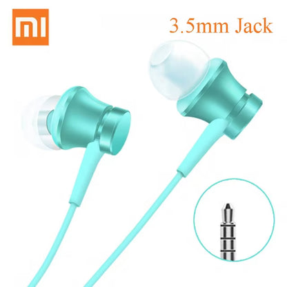 Original Xiaomi Piston 3 Earphone Bass Wired 3.5MM In-Ear Sport Headphone with Mic Headset for Phone Xiaomi Samsung Huawei