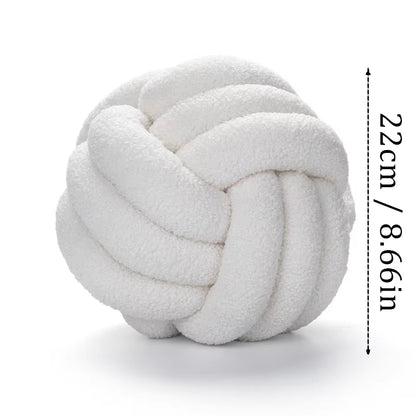 Knot Ball round Throw Pillows Home Decor Soft Couch Bench Cushion Velvet Knot Pillows on Lounge Chair Backrest Pad Throw Pillows