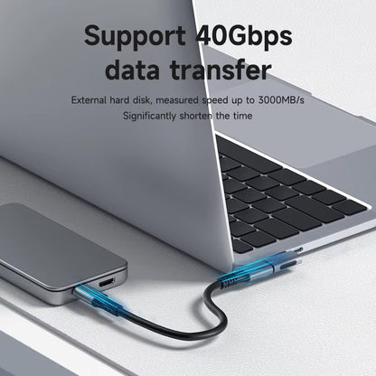 Hagibis 240W USB C to C Adapter 40Gbps 8K 60Hz 90 Degree Converter USB4 Adapter for Thunderbolt 4/3 Macbook Iphone 16 Pro Tablet