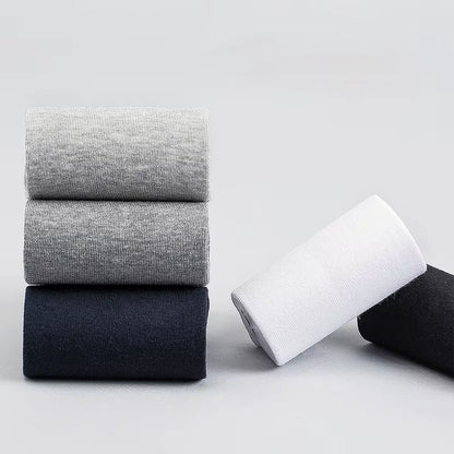 HSS 5/10 Pairs Men'S Cotton Blend Socks Black Business Men Socks Soft Breathable Summer Winter for Male Socks plus Size (6.5-14)