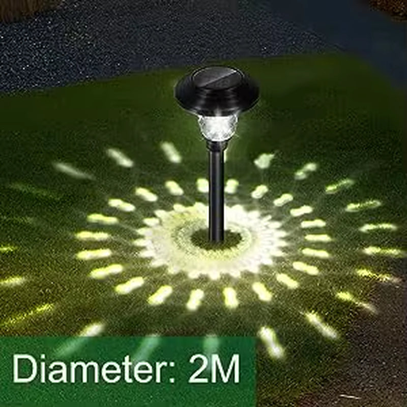 Outdoor Solar Pathway Lights 6Pack Stainless Steel Solar Garden Lights Auto on off Path Lights Landscape Lighting