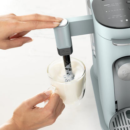 Ninja PB051 & Pb055Pods & Grounds Specialty Single-Serve Coffee Maker, K-Cup Pod Compatible, Built-In Milk Frother, 6-Oz. Cup to 24-Oz. Travel Mug Sizes, Iced Coffee Maker