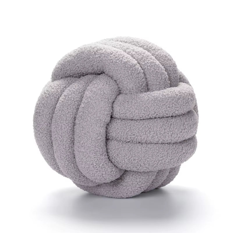 Knot Ball round Throw Pillows Home Decor Soft Couch Bench Cushion Velvet Knot Pillows on Lounge Chair Backrest Pad Throw Pillows